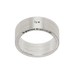 Silver Perforated Ribbon 7g Ring 241694M147006