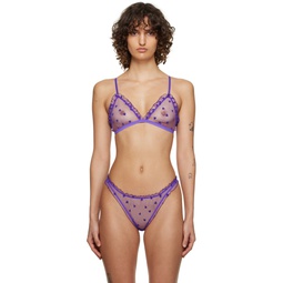 Purple Amour Bra 231980F073015