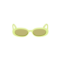 Yellow Outta Love Sunglasses 241135F005032