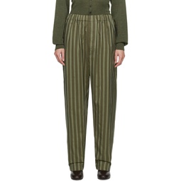 Green Relaxed Lounge Pants 232646F086001
