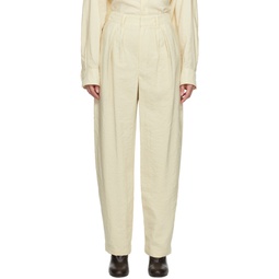 Off White Soft Pleated Trousers 232646F087003