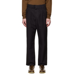 Black Trench Trousers 222646M191004
