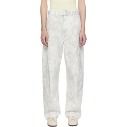 Off White Twisted Belted Jeans 241646M186008