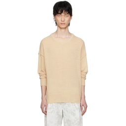 Beige Light Sweater 241646M201002