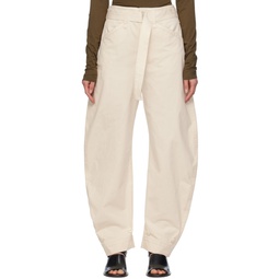 Off White Tapered Trousers 241646F087015