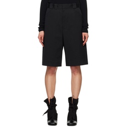 Black Tailored Shorts 241646F088001