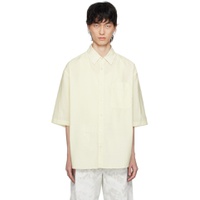 Yellow Double Pocket Shirt 241646M192009