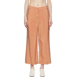 Orange Silk Trousers 221646F088007