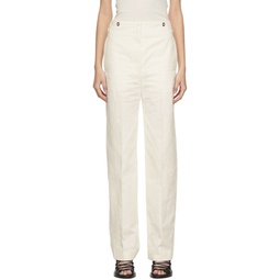 Off White High Waisted Trousers 221646F087005
