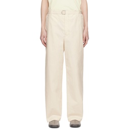 Off-White Seamless Belted Trousers 241646M191003
