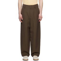 Brown Maxi Trousers 241646M191017