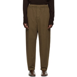 Brown Relaxed Trousers 241646M191026