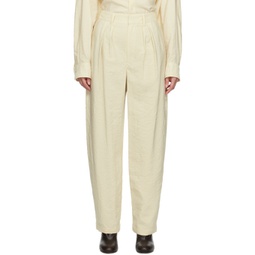 Off-White Soft Pleated Trousers 232646F087003