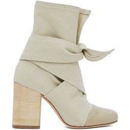 Taupe Wrapped 90 Boots 241646F113001