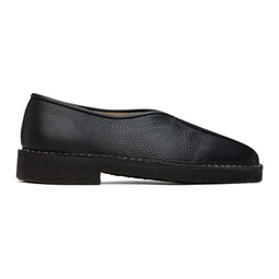 Black Piped Slippers 241646F121005