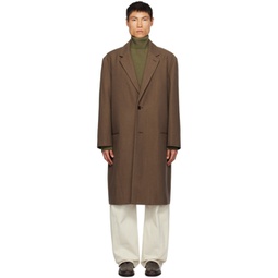 Brown Suit Coat 232646M176010