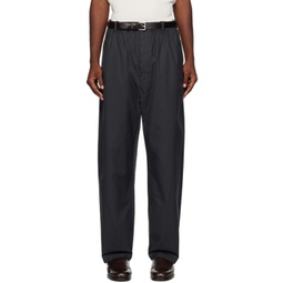 SSENSE Exclusive Navy Relaxed Trousers 232646M191037