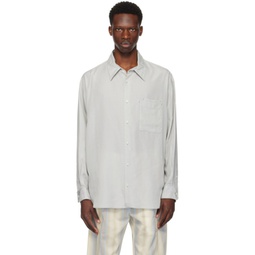 Gray Double Pocket Shirt 241646M192028