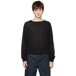 Black Boxy Sweater 231646M201006