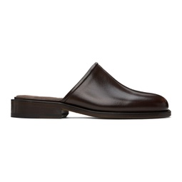 Brown Square Mules 241646M231003