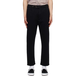 Black Pleated Trousers 231548M191000