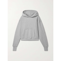 LES TIEN Cara cropped cotton-jersey hoodie
