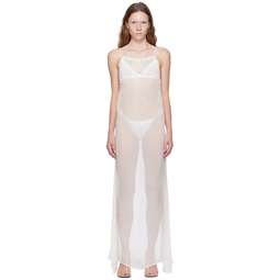 White Celia Maxi Dress 231793F055005
