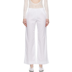 White Yoko Pocket Lounge Pants 241793F087001