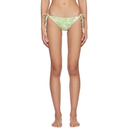Green Graphic Bikini Bottom 231732F105002