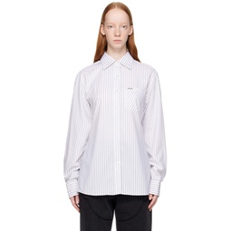 White Belted Shirt 222732F109002