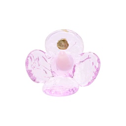 Purple   Pink Flor Glass Single Earring 241203F022002