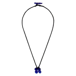 Black   Blue Pretty Baby Necklace 241203F023000