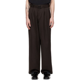 Brown Summer Trousers 241617M191001