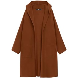 LILLUSORY Womens Long Oversized Cardigans Hooded 2023 Knit Coatigan Fall Sweater Jacket Lightweight Winter Coat