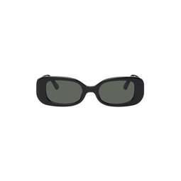 Black Rectangular Lola Sunglasses 221164F005046