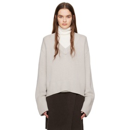 Taupe The Aletta Sweater 241581F100000