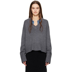 Gray The Aletta Sweater 241581F100001