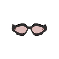 Black Paulas Ibiza Geometric Bubble Sunglasses 241677F005079