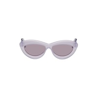 Purple Cateye Sunglasses 241677F005012