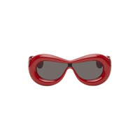 Red Inflated Mask Sunglasses 241677M134002