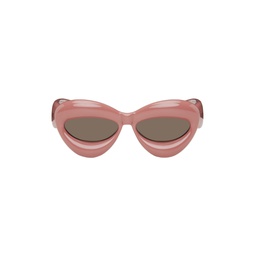 Pink Inflated Cat Eye Sunglasses 241677M134040