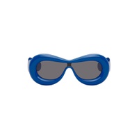 Blue Inflated Goggle Sunglasses 241677M134041
