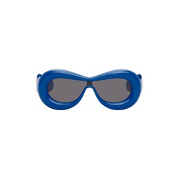 Blue Inflated Goggle Sunglasses 241677M134041