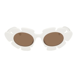 White Flower Sunglasses 232677F005024