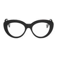 Black Chunky Anagram Glasses 241677F004006