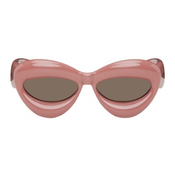 Pink Inflated Cat-Eye Sunglasses 241677F005061