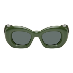 Green Inflated Butterfly Sunglasses 241677F005034