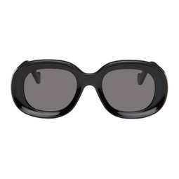 Black Oval Sunglasses 232677M134012