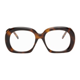 Brown Curvy Glasses 241677F004011