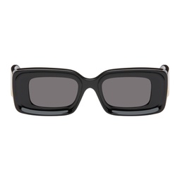 Black Rectangular Sunglasses 241677F005001